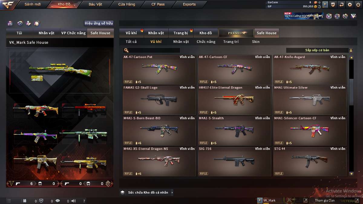 shop acc cf uy tin gia re